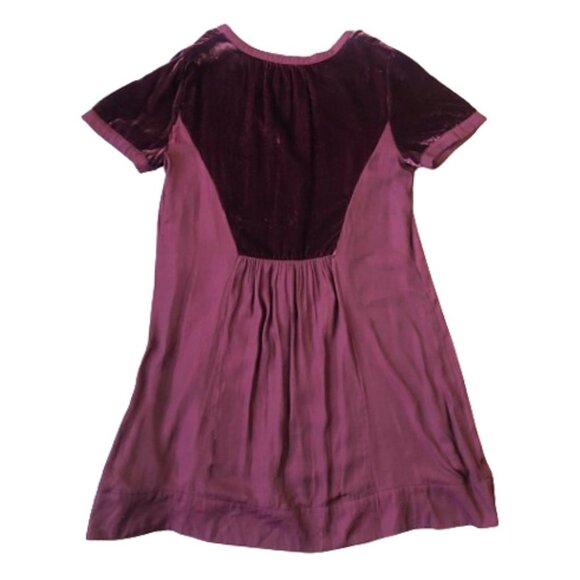 Anthropologie Maeve Ingrid Velvet Tunic Dress in Burgundy - Picture 5 of 16